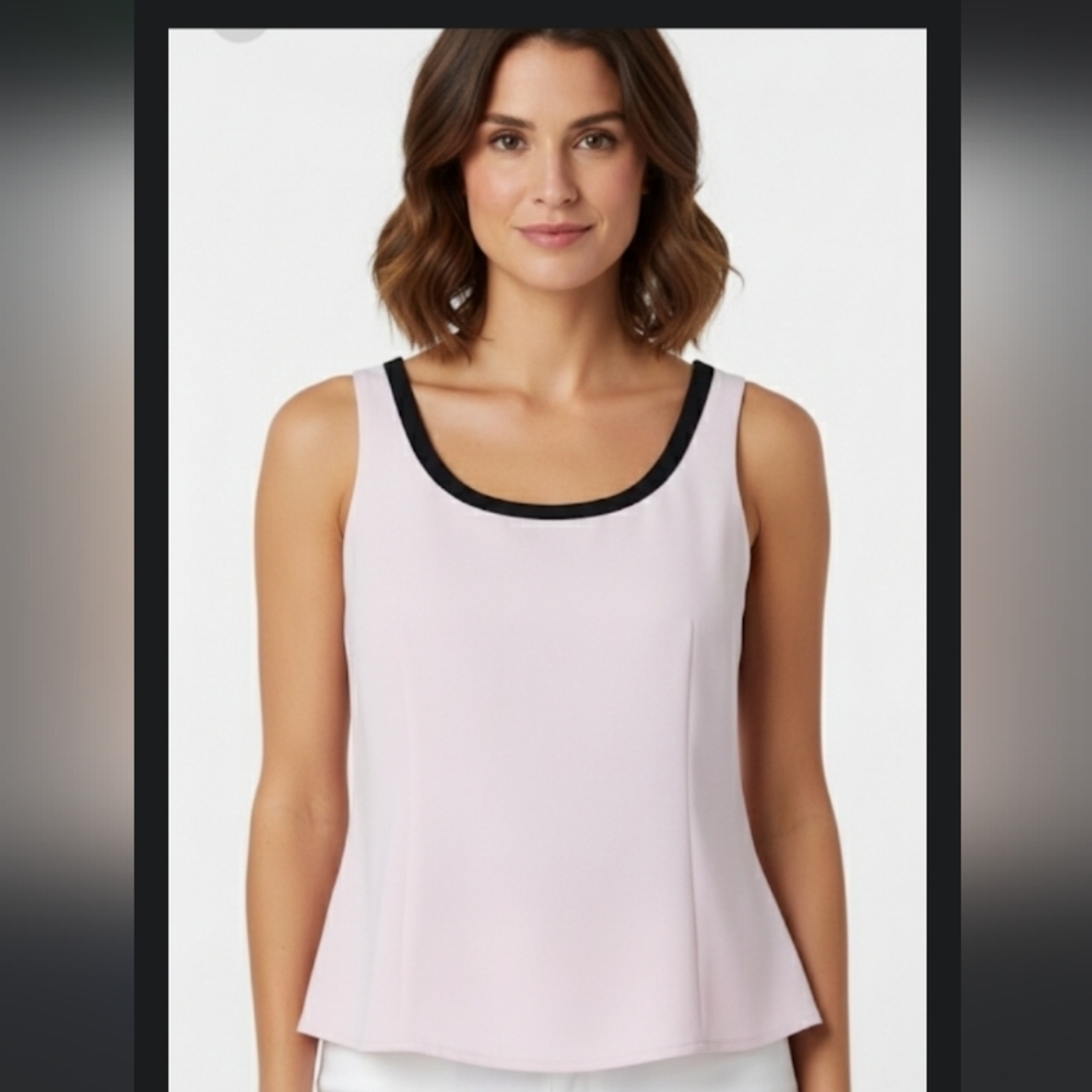 Jones studio separates Women's Pink Sleeveless Top size 8 career , office